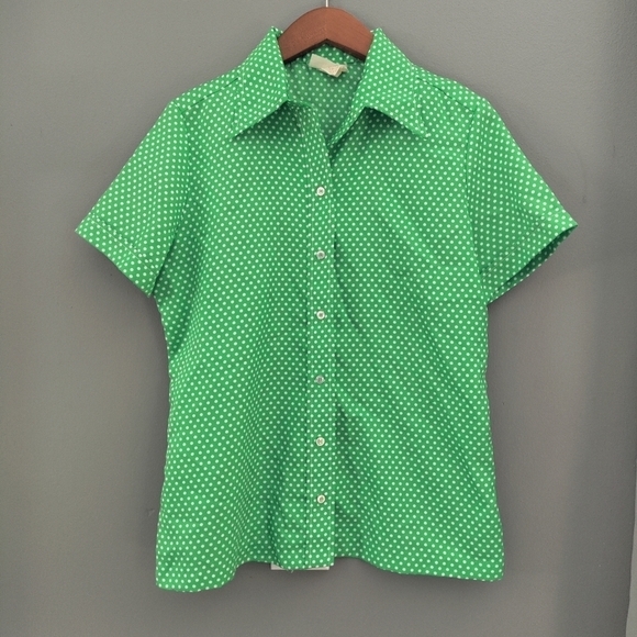 Vintage polyester top M - Picture 3 of 8